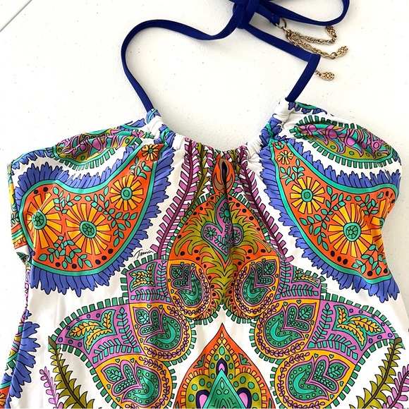 Trina Turk Pacific Paisley Tankini Set Size 6 Medium - Picture 6 of 13